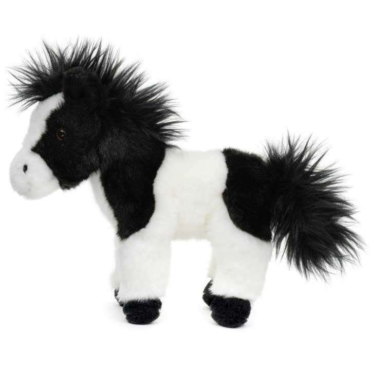 Uni Toys - Wholesale Stuffed/Plush Toy - Kids & Baby - Black and white horse, standing - cuddly/plush toy2