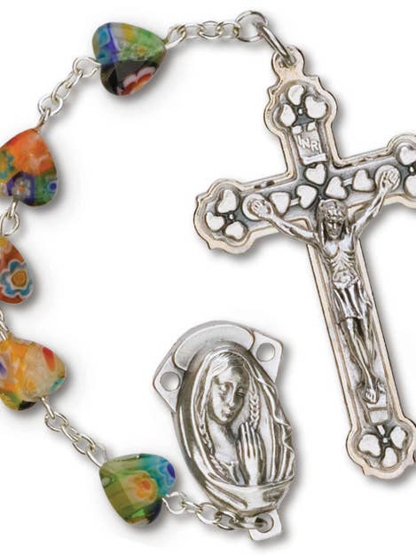 Im.Murano Vetro Cuore Rosario-RC203 per la vendita all'ingrosso da parte di H.J. SHERMAN COMPANY, INC.