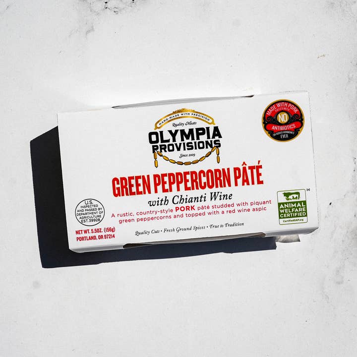 Green Peppercorn Pate for wholesale by Olympia Provisions