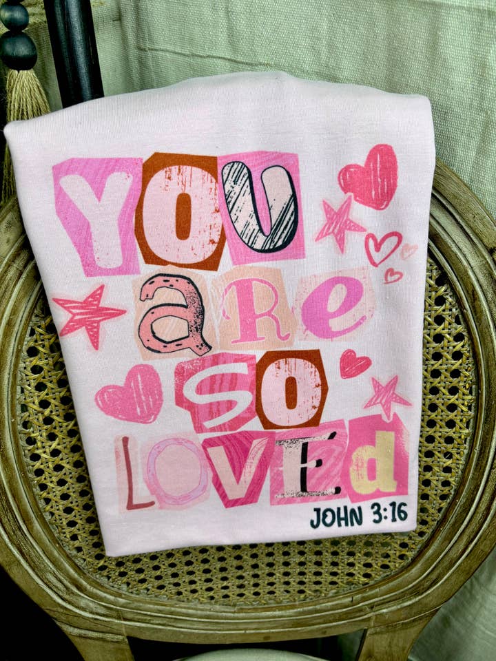 You are loved (Gildan Tee) for wholesale by It's A Tee Party