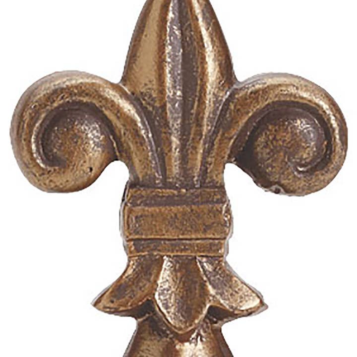 Store Supply Warehouse - Wholesale Retailer Display - Accessories - Boutique Cobblestone Fleur De Lis Square Fitting Finial 0