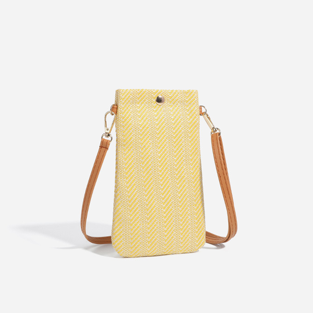 UNISHE - Wholesale Tote Bag - Women's - Woven Vertical Straw Crossbody Shoulder Bag ZK322512