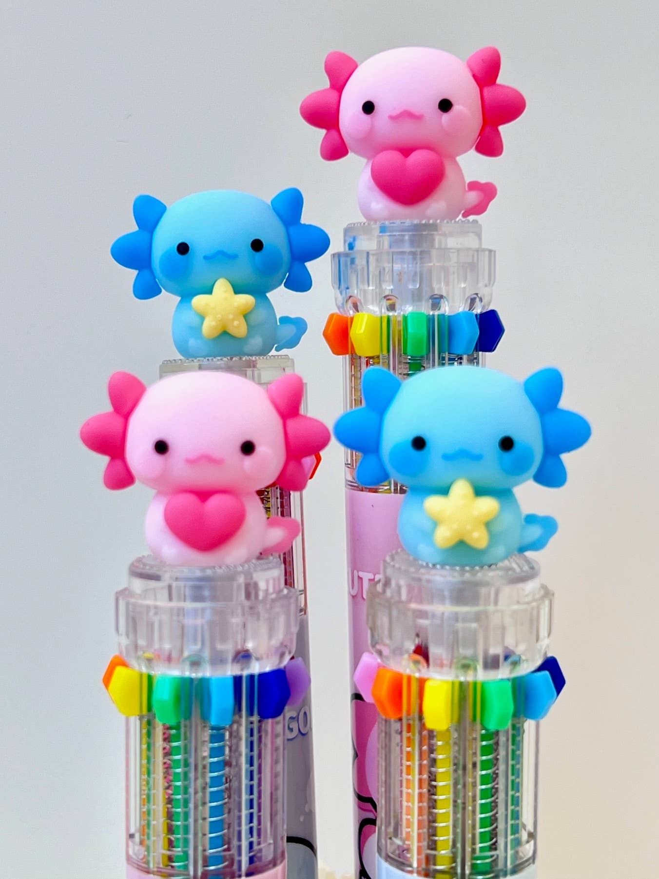 BCmini - Wholesale Pen - 23035 Axolotl 10-Color Retractable Ball Pen-3612