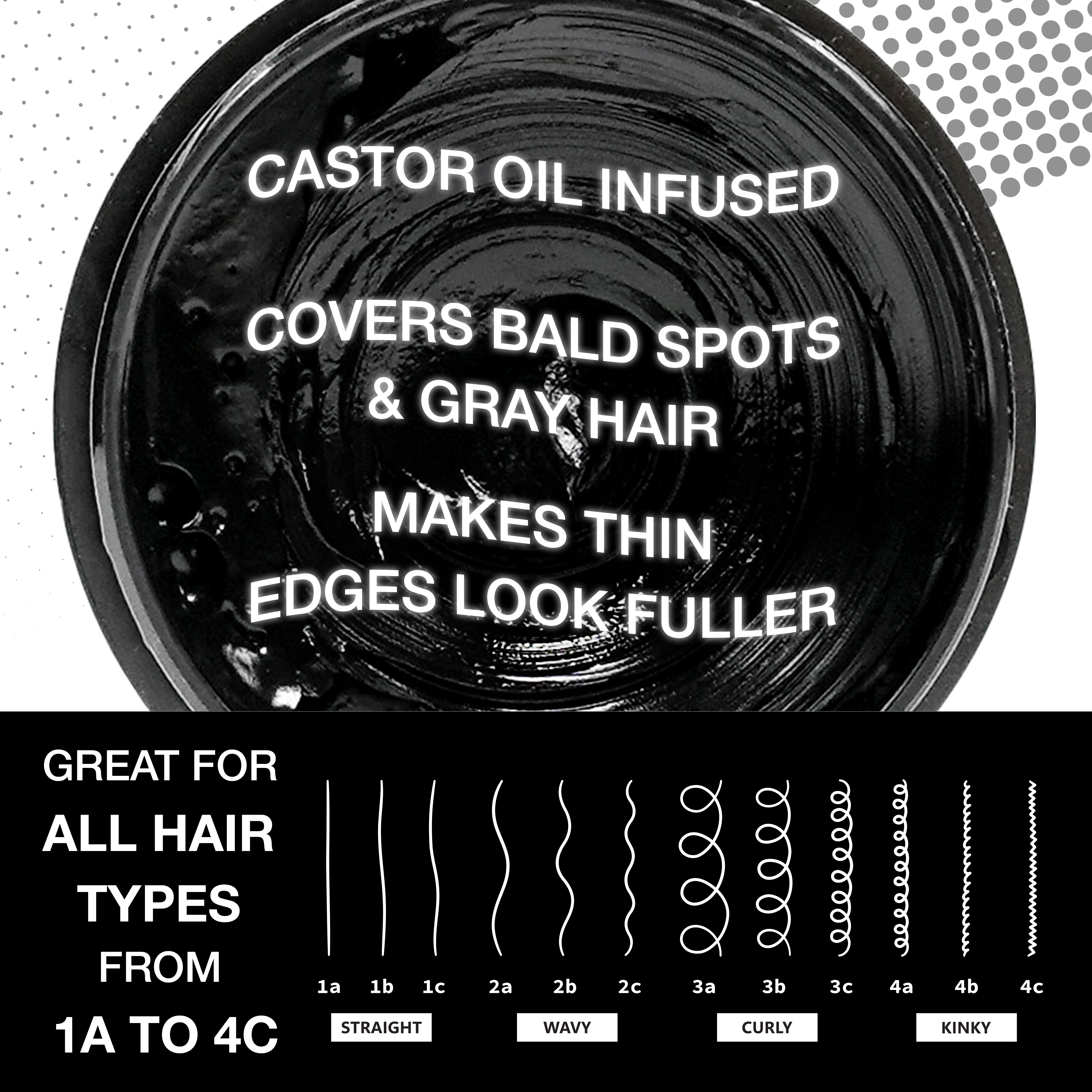 EBIN NEW YORK - Wholesale Hair Styling Gel/Mousse - 24 Hour Colored Edge Tamer - Natural Black4