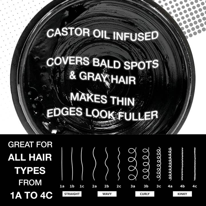 EBIN NEW YORK - Wholesale Hair Styling Gel/Mousse - 24 Hour Colored Edge Tamer - Natural Black4