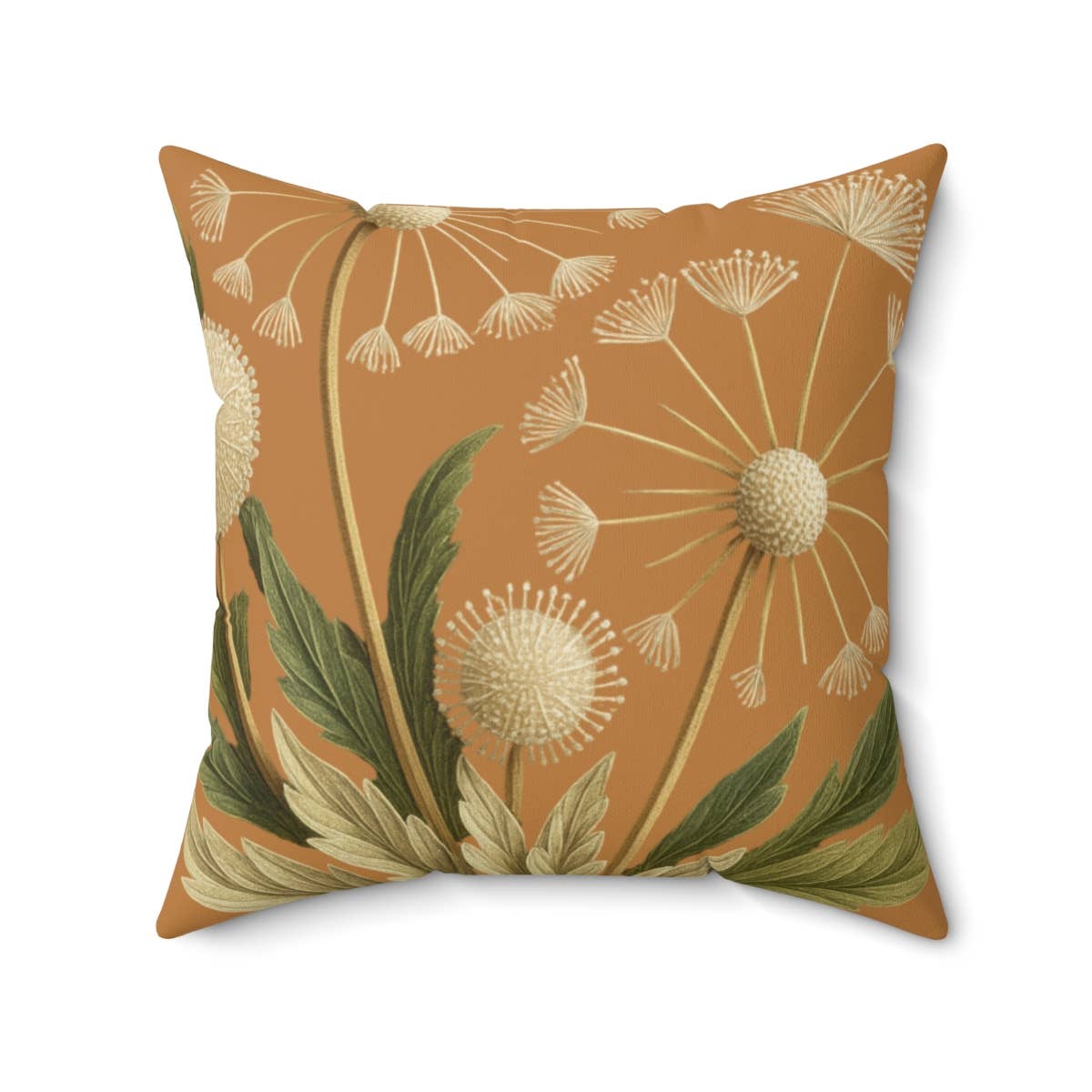 Upside Down Owl Farm - Wholesale Throw/Decorative Pillow - Botanical Dandelion Floral Throw Pillow, Earthy Vibes6