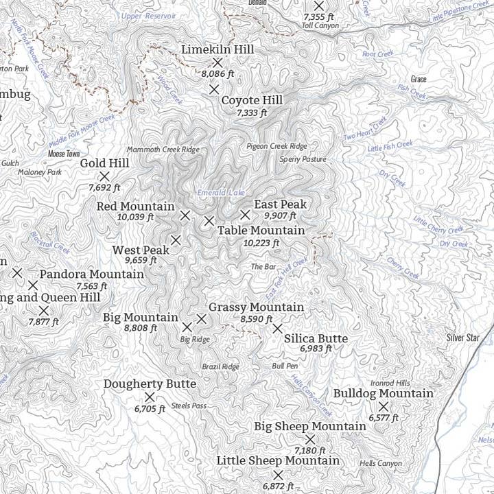 North Fork Mapping - Wholesale Map - Highland Mountains Map1