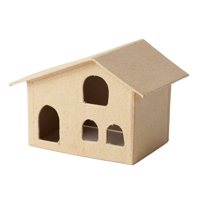 Factory Direct Craft – Objeto de mesa decorativo por atacado – Casas e Igreja Pré-Fabricadas em Papel Machê - Escolha Casa ou Igreja7