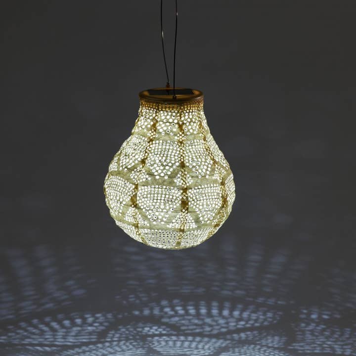 Allsop Home & Garden - Venta al por mayor Luces de exterior/césped - Linterna solar Stella Bulb de 8 pulgadas, diseño Pearl Wave5