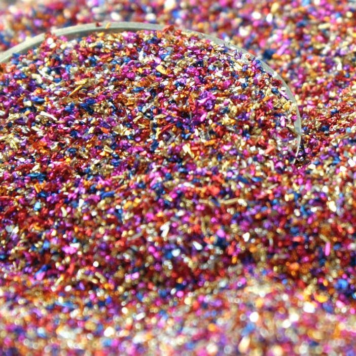 Mardi Gras — deutscher Glasglitter — Körnung 90 — Großbeutel für den Großhandel von Meyer Imports