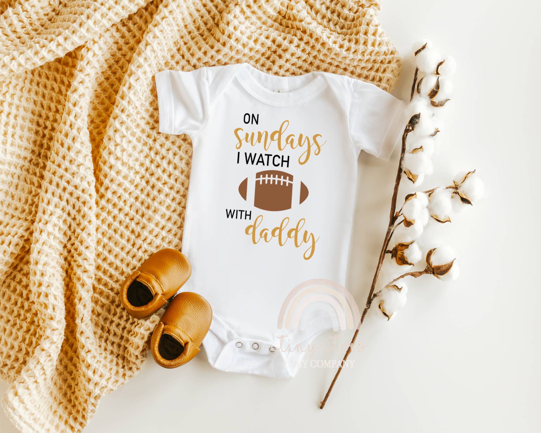 Tiny toes Baby Co - Wholesale Bodysuit (non-footed) – Baby - Sunday Football Super Bowl Baby Bodysuit, toddler tshirt