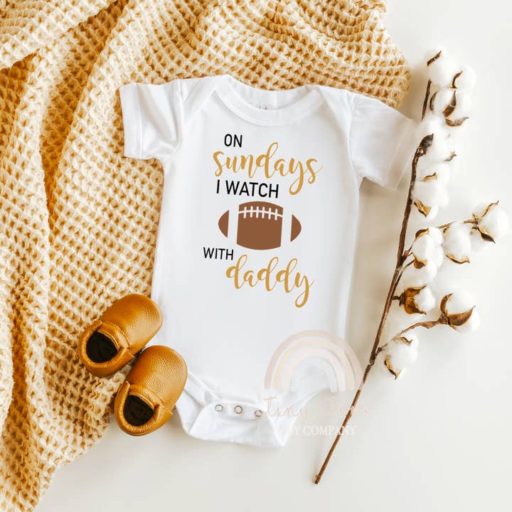Tiny toes Baby Co - Wholesale Bodysuit (non-footed) – Baby - Sunday Football Super Bowl Baby Bodysuit, toddler tshirt0