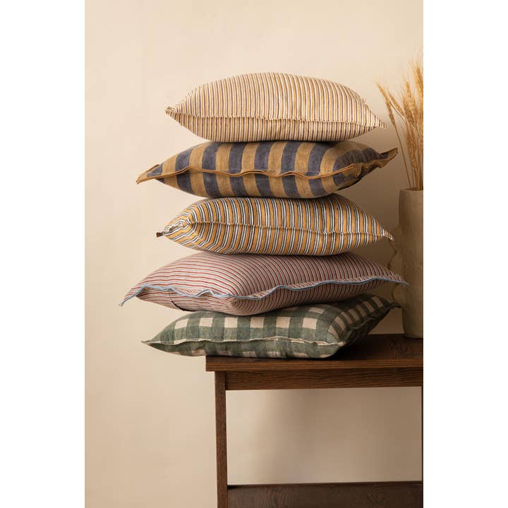 Live Linen - Vendita all'ingrosso Fodera cuscino decorativo - Copricuscino in Lino Olea1