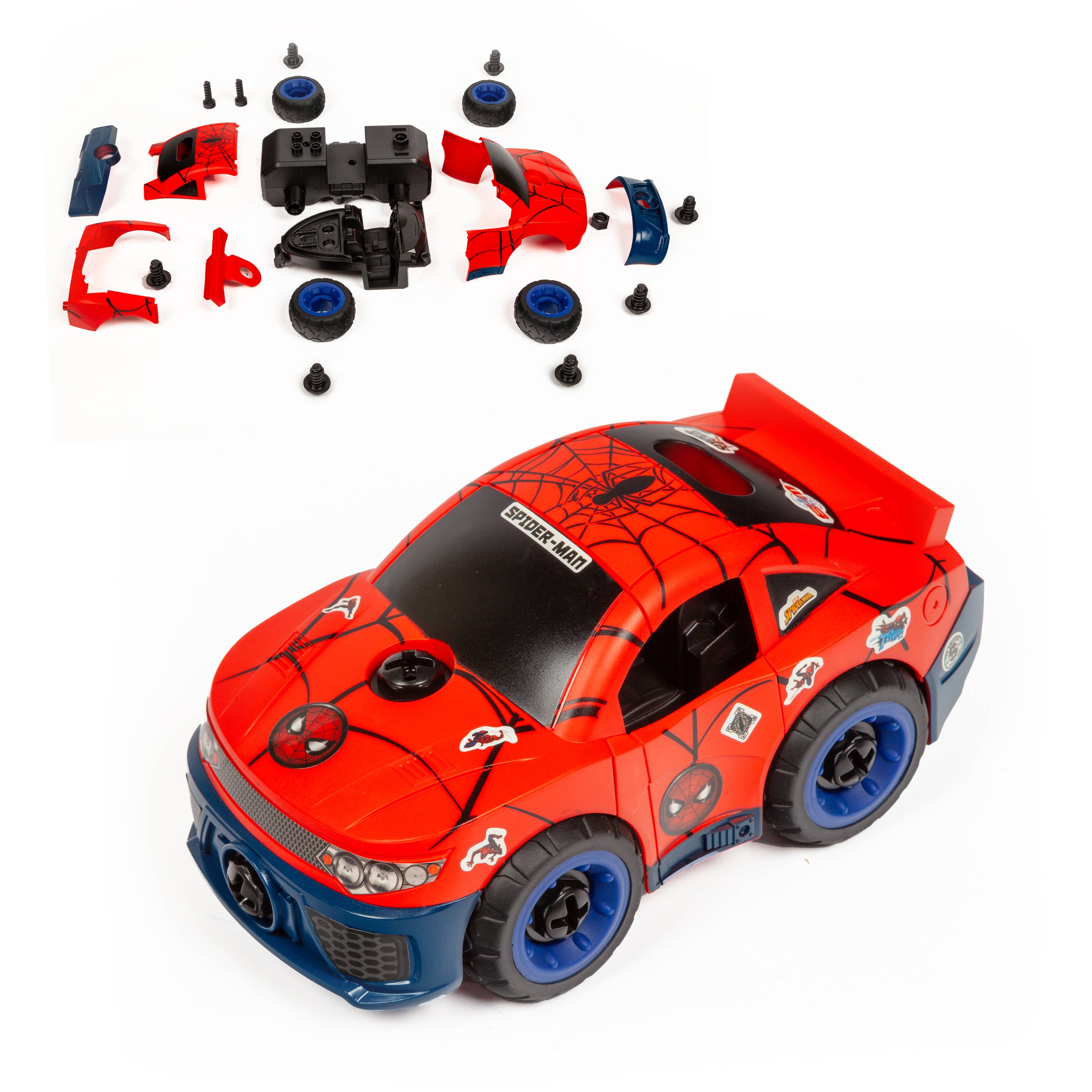 World Tech Toys - Wholesale Toy Set - Kids - SpiderMan Tool Bench Playset with Take Apart Car (84 Pieces)2