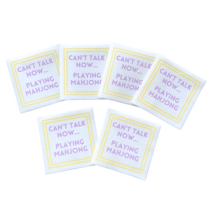 My Fair Mahjong - Wholesale Disposable Napkin - MAHJONG NAPKINS | 5'' x 5'' Luxury, Linen-Feel, Eco-Friendly5