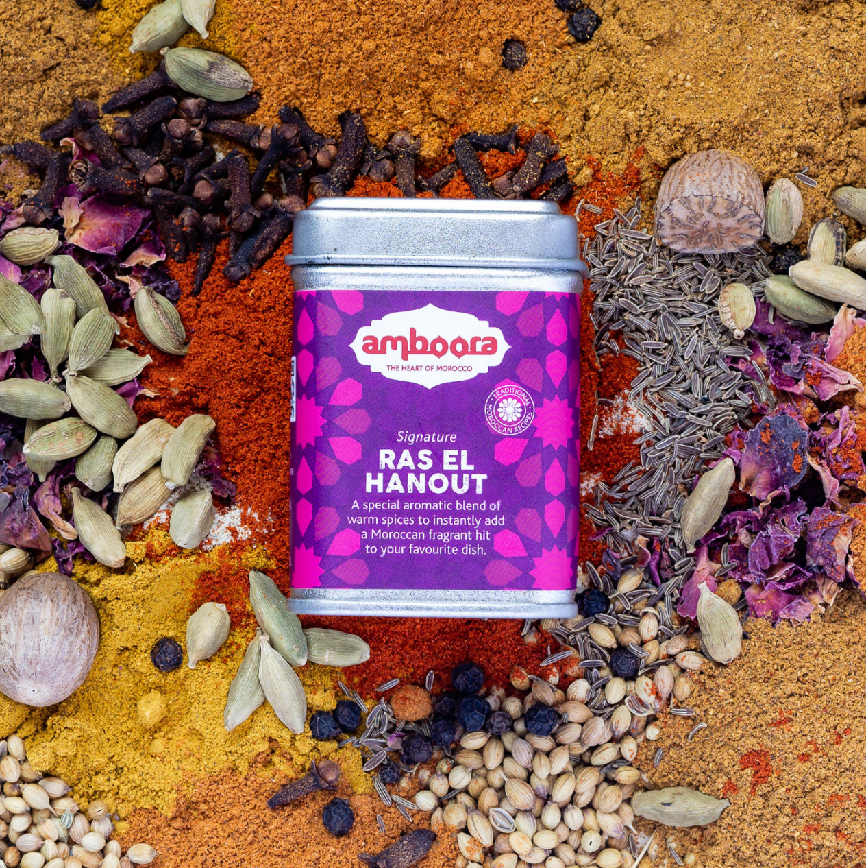 Amboora - Vente Mélanges d'épices séchées - Mélange d'épices signature Ras El Hanout7