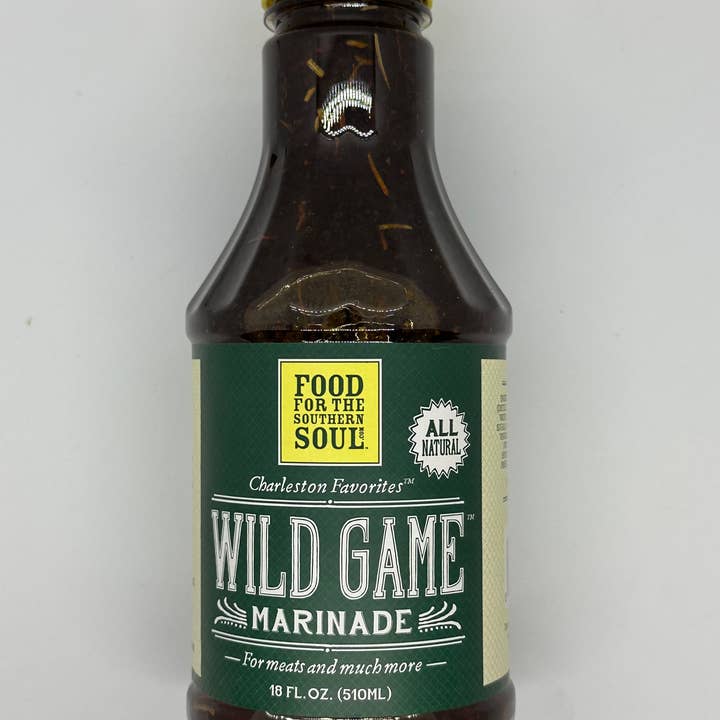 Wild Game Marinade for wholesale by Charleston Favorites, Food For The Southern Soul, BlackJack