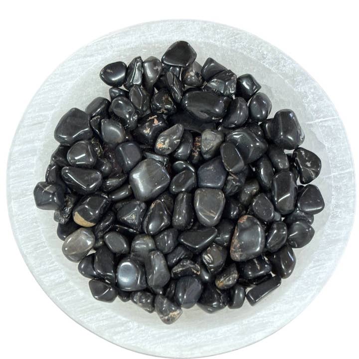 Earths Elements Wholesale - Vente Pierre et cristal de spiritualité - Créez votre propre recharge de bouteille d'intention - Éclats d'obsidienne noire