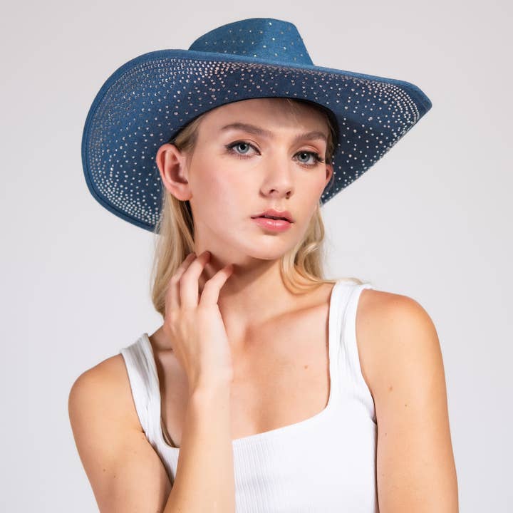 SP Sophia Collection - Wholesale Cowboy Hat - Women's - Fashion Rhinestone Jeweled Cow Boy Hat 7