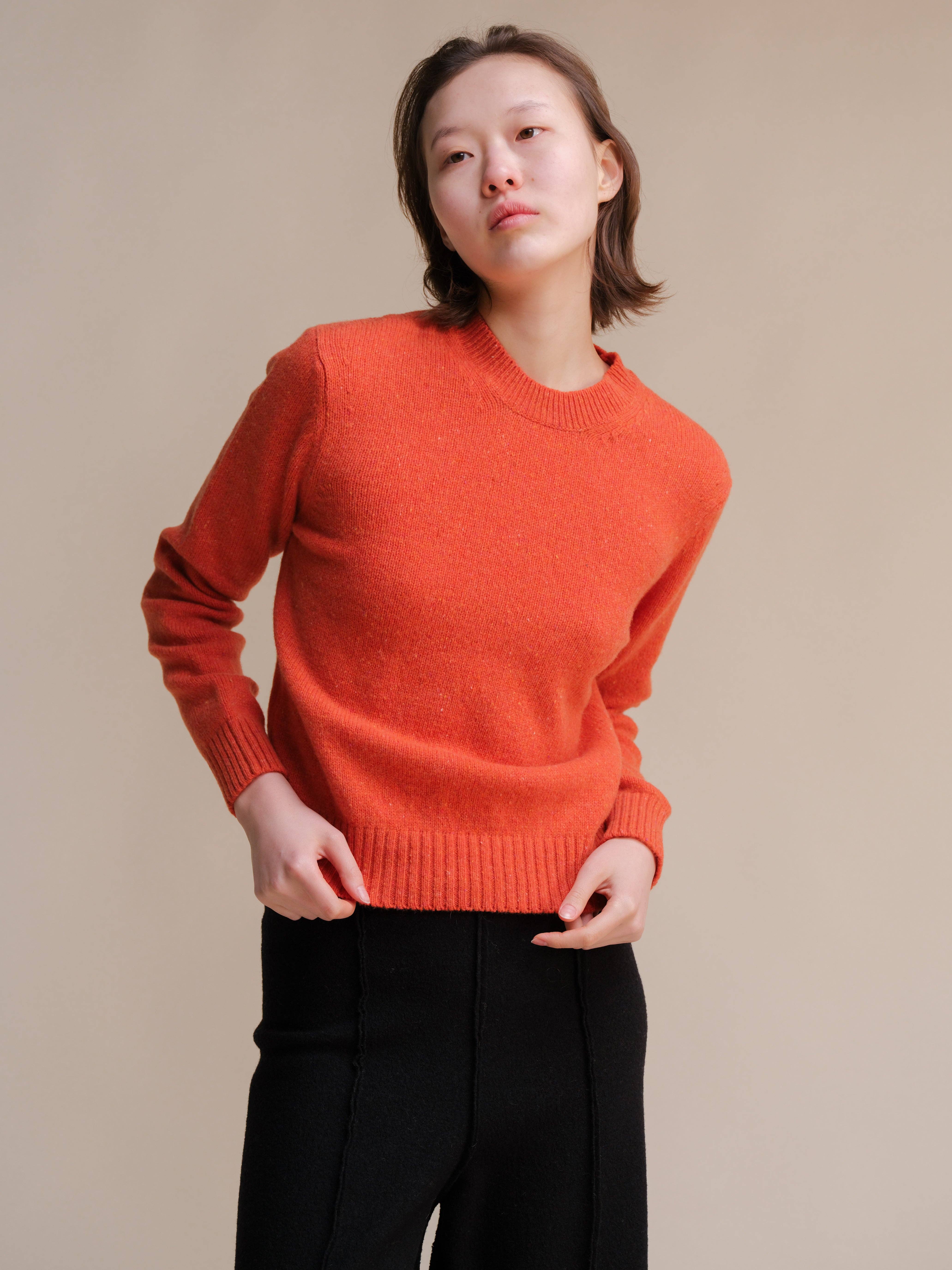 Lèmme - Vendita all'ingrosso Maglione tricot - Donna - Maglione girocollo in tweed4