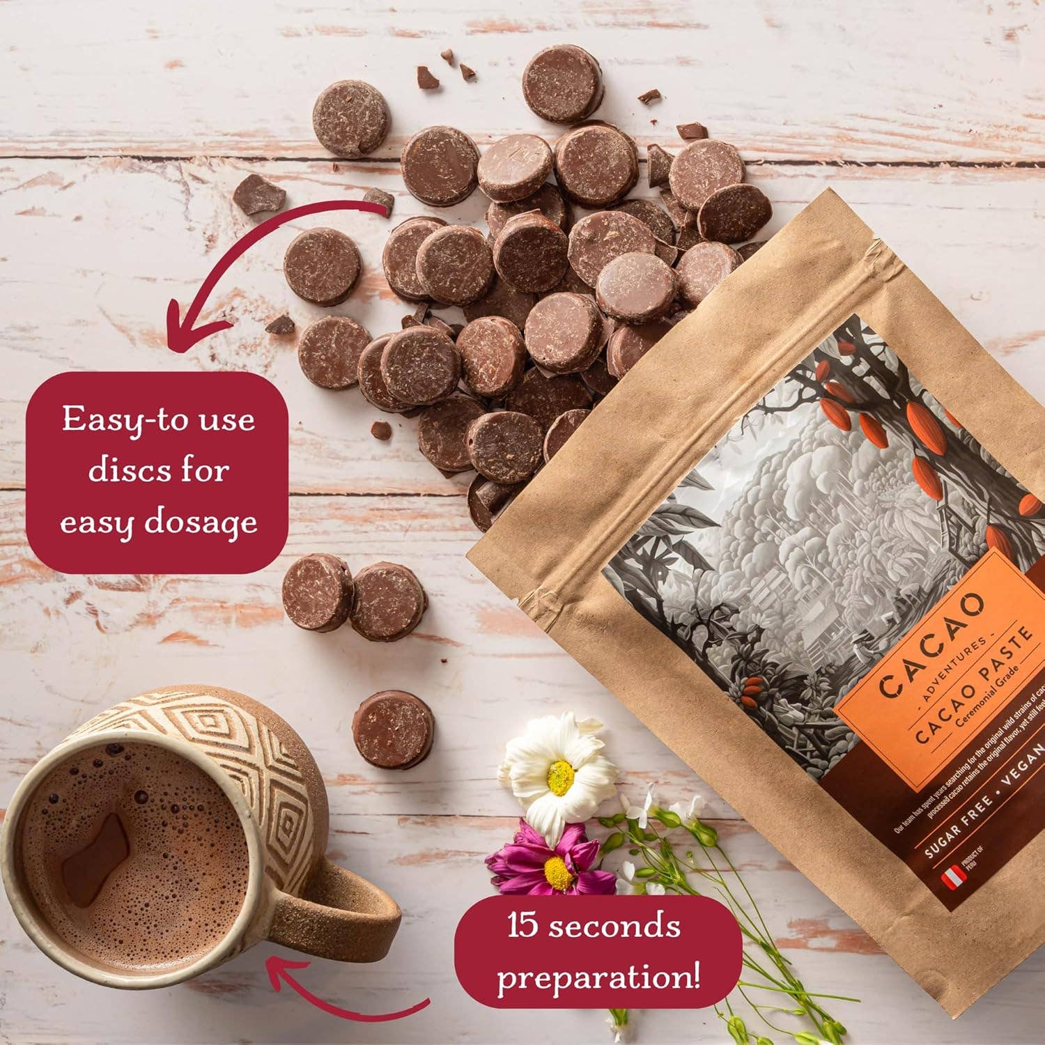 Cacao Adventures – wholesale Baking chocolate – High Amazon Basin Ceremonial-Grade Cacao – Single-Origin2