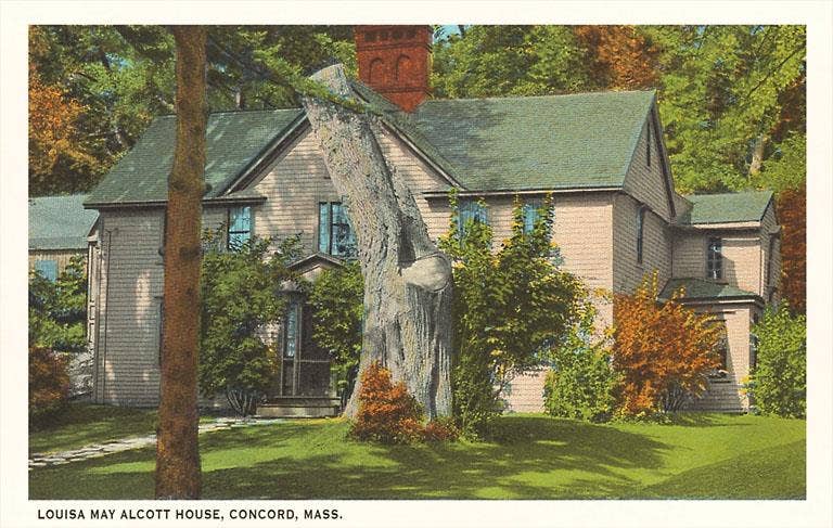 Found Image Press - Wholesale Stationery/Notecard Set - Greeting Card MA-235 Louisa May Alcott House, Concord, Mass.0