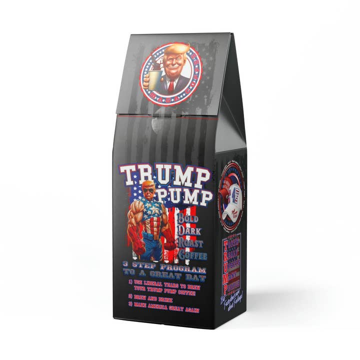Trump Pump Coffee - Bitterroot Dark French Roast Blend for wholesale by ThingymaGadgets