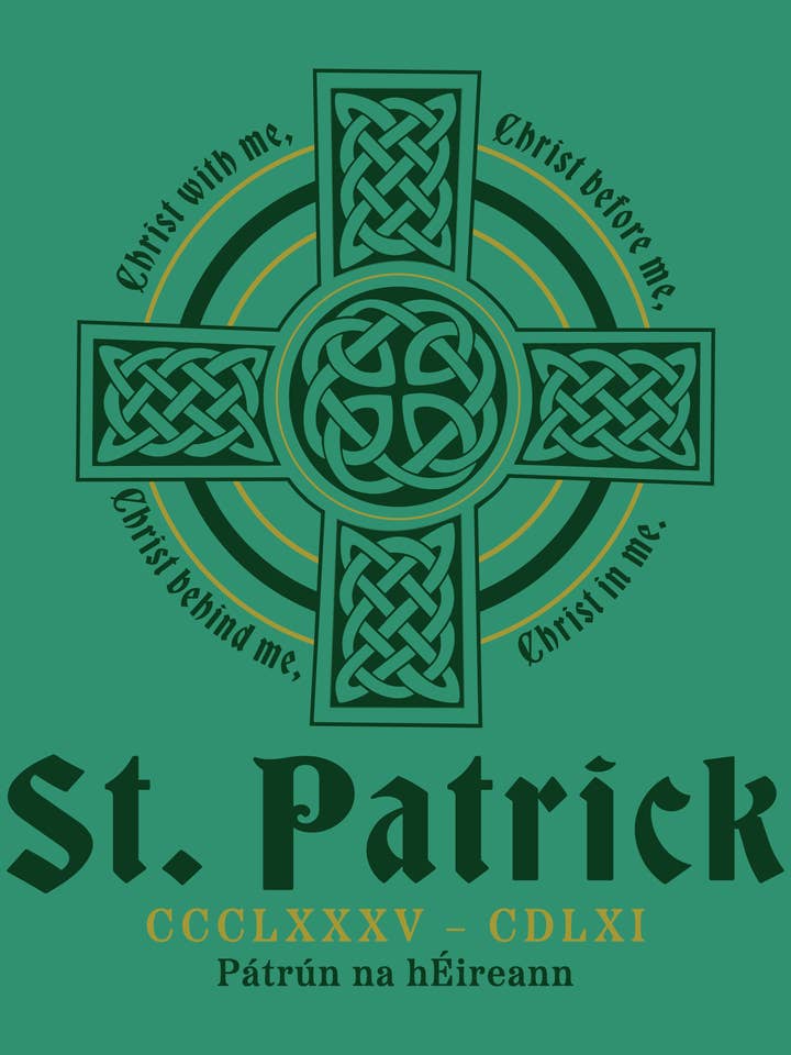 www.sweetvintagetees.com - Wholesale Screen Printed T-Shirt - Unisex - Saint Patrick | Patron saint of Ireland Unisex Tee1