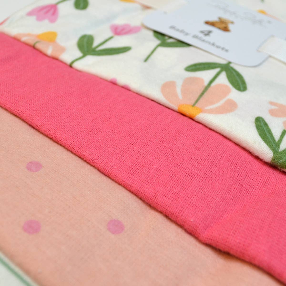 Lollipop Dreams - Vente Couverture de naissance – bébé - 100 % coton Rene Rofe lot de 4 couvertures de réception en flanelle pour bébé2