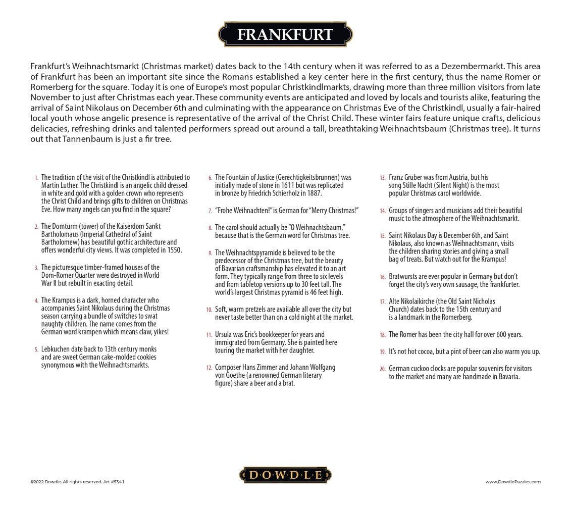 Boardwalk Puzzle Company - Wholesale Puzzle - Adult - Frankfurt - 1000 Piece2