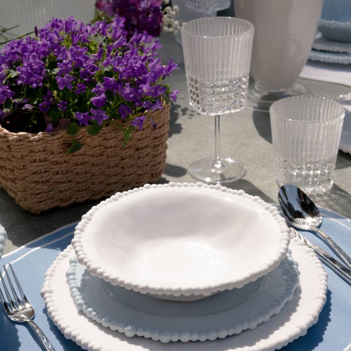 Baci Milano – wholesale Bowl – Set of 6 Melamine Soup Bowls - White - Joke