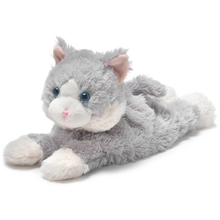 Warmies - Wholesale Stuffed/Plush Toy - Kids & Baby - Laying Down Gray Cat Warmies