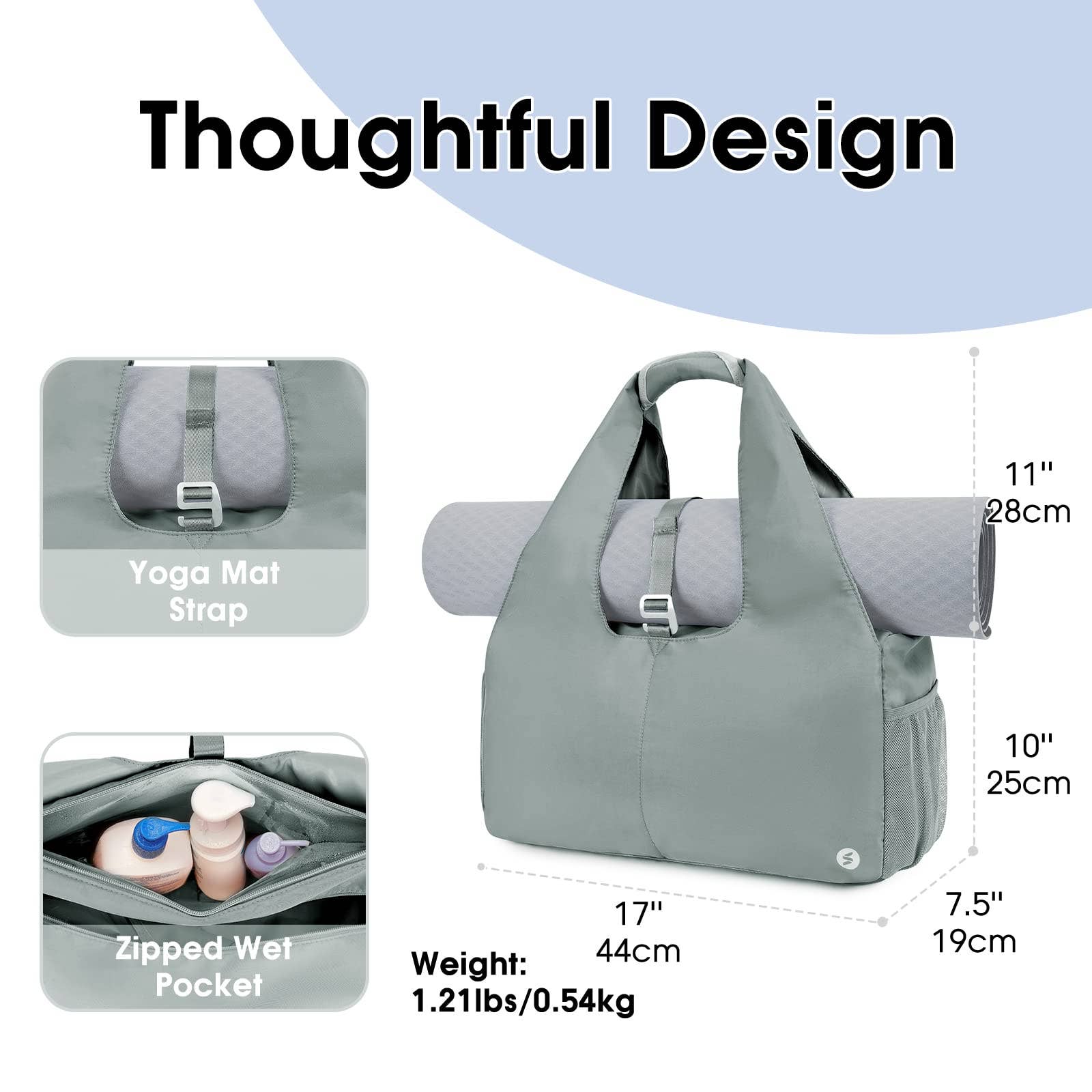 wandf – Großhandel Sporttasche – Unisex – Sportsnew Yoga-Trainings-Tasche mit Nass- und Trockentaschen und Schuhfach - SN313011