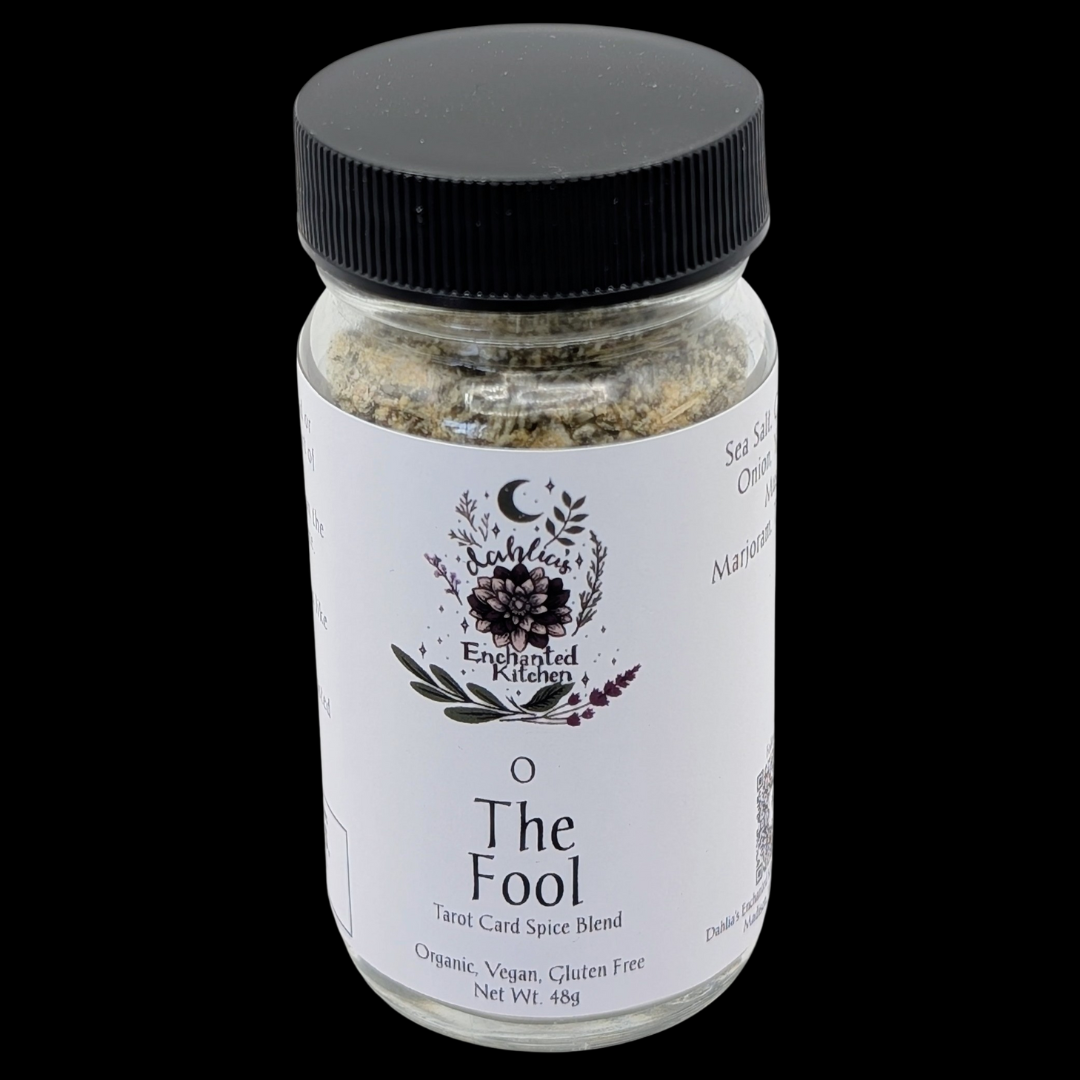 Dahlia's Enchanted Kitchen – wholesale Dried spice mix – The Fool - Tarot Card Culinary Spice Blend1
