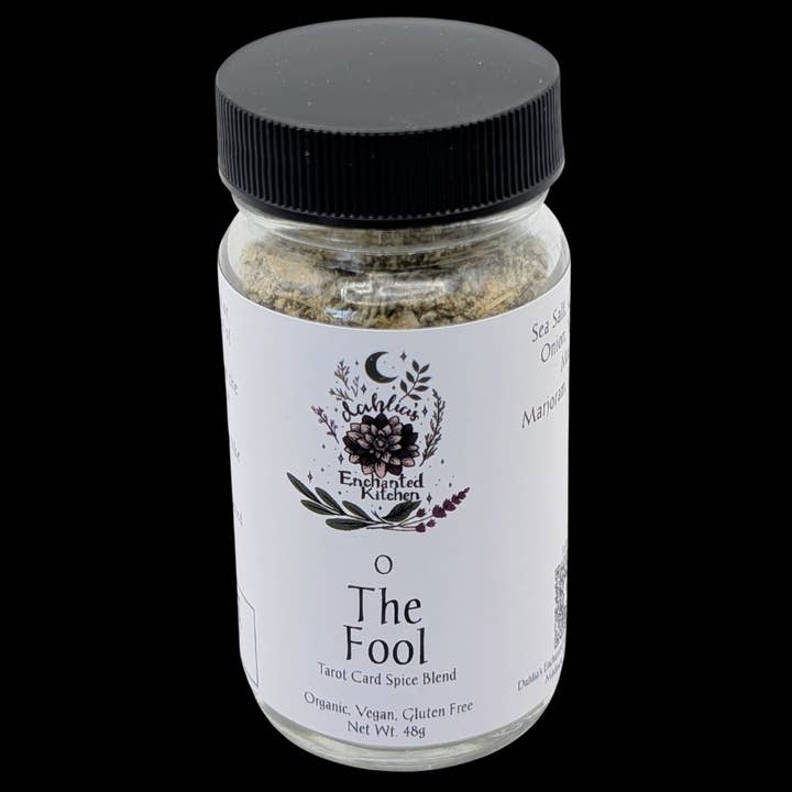 Dahlia's Enchanted Kitchen - Wholesale Dried Spice Mix - The Fool - Tarot Card Culinary Spice Blend1