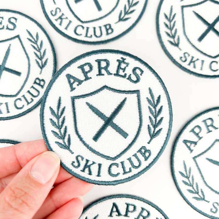 Field Trip Threads – Engroshandel Patch – Après Ski Club Patch – Broderet strygemærke vinter sne3