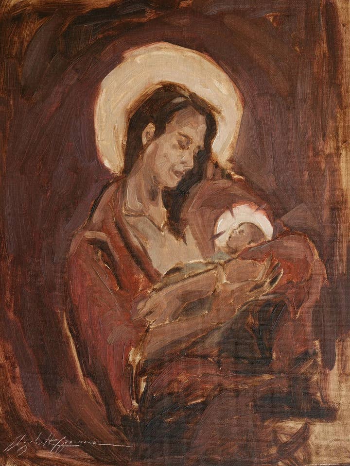 Mother & Child - Art Print for wholesale by Elizabeth Bowman Studio