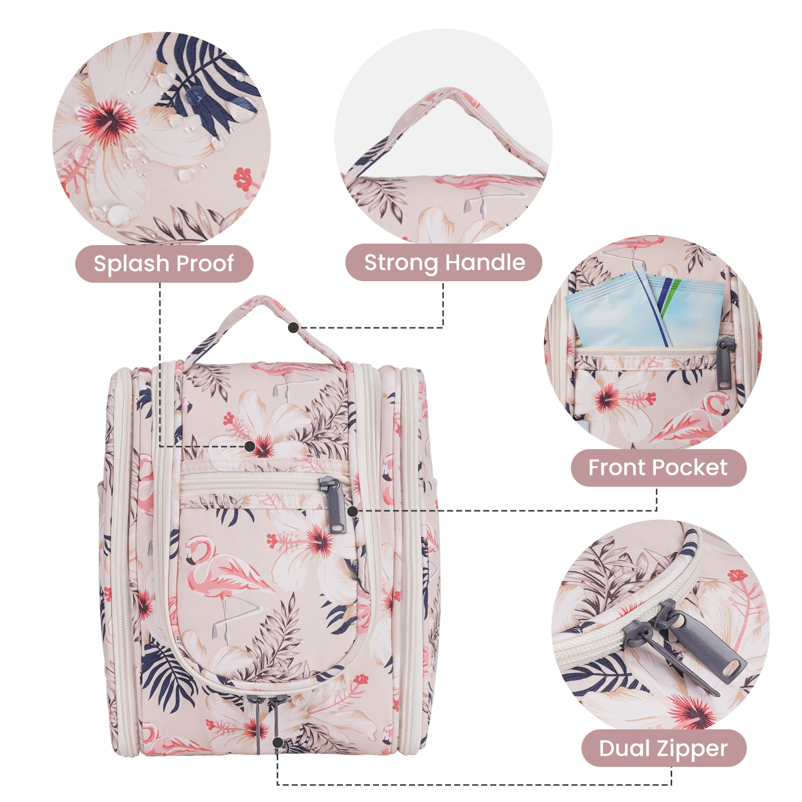 wandf - Wholesale Toiletry Bag - Women's - Hanging Travel Toiletry Cosmetic Bag for Women32