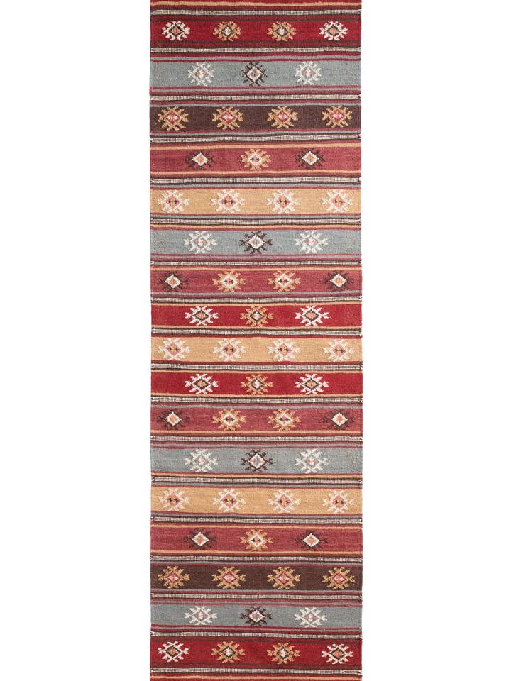 Zanskar Indischer Kilim-Teppich 75 x 240 cm für den Großhandel von Namaste