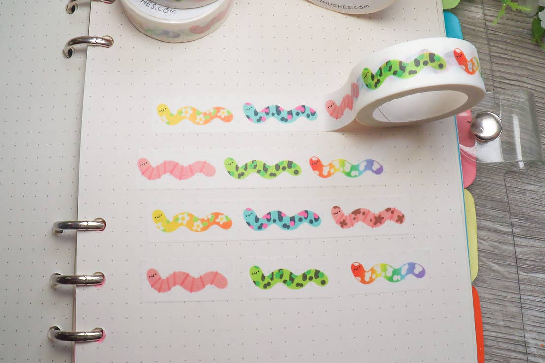 Ocean Hughes - Venta al por mayor Cinta washi - Cinta washi Worm Friends2