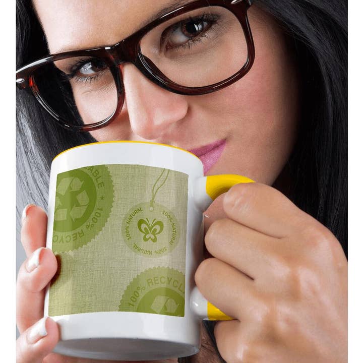 3dRose - Wholesale Coffee Mug - 3dRose, Green Natural Recycle earth friendly art, Mug1