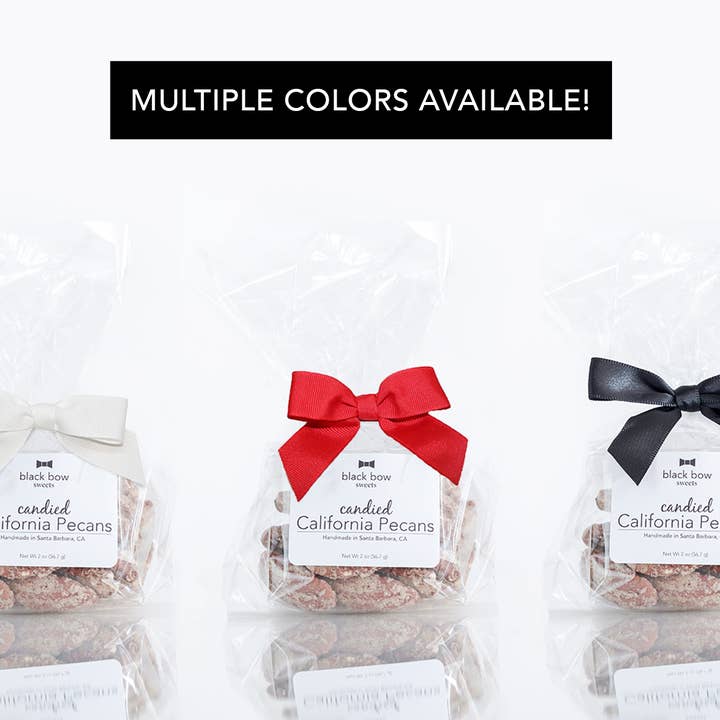 Black Bow Sweets - Wholesale Gift Bag Set/Pack - Candied California Pecan Mini Gift Bag | Cinnamon Sugar