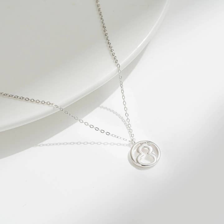 Lucky Gourd Pendant Necklace in Silver for wholesale by Silver Sara