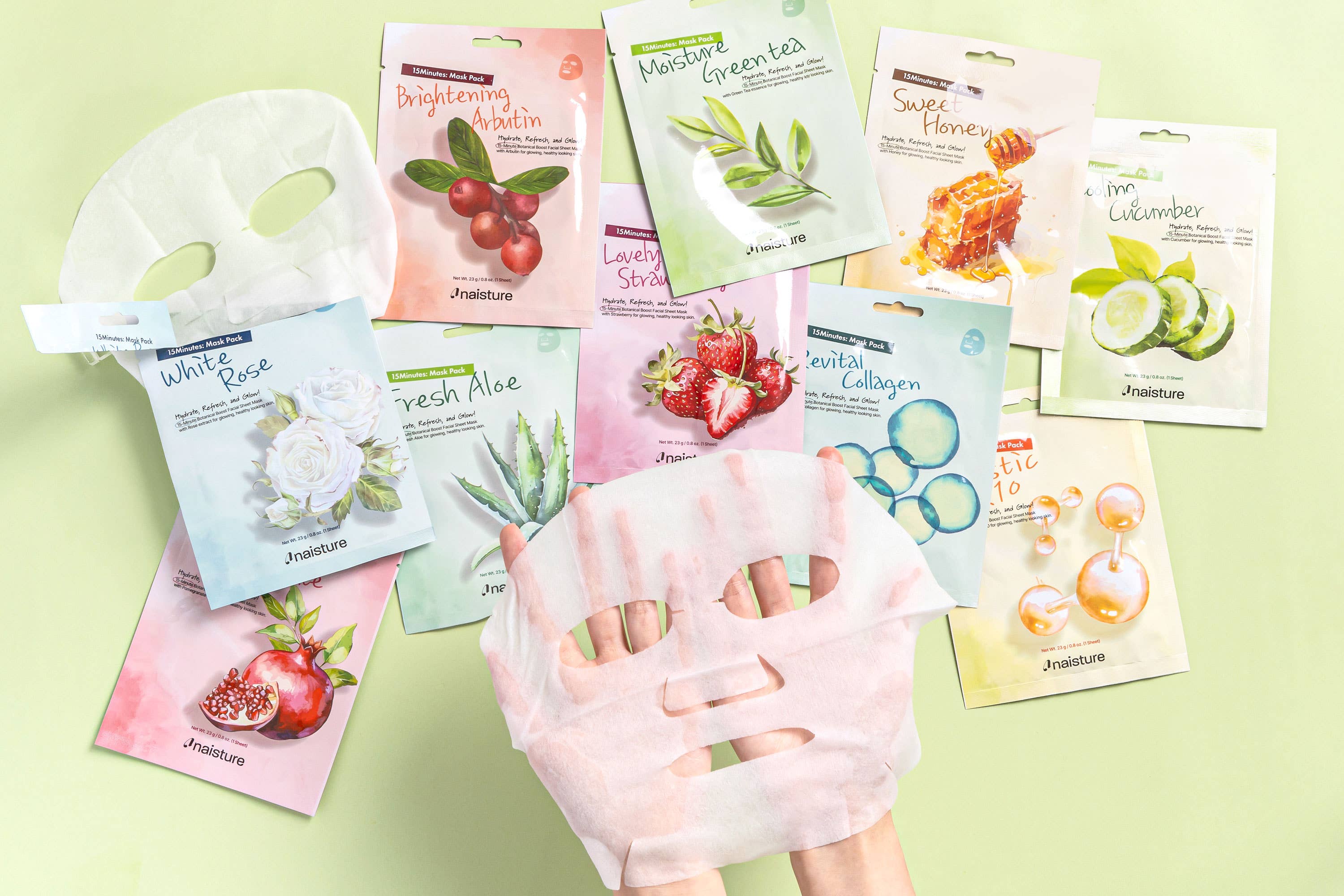 Naisture - Wholesale Skincare Face Mask - Revital Collagen Sheet Mask (10pc)2