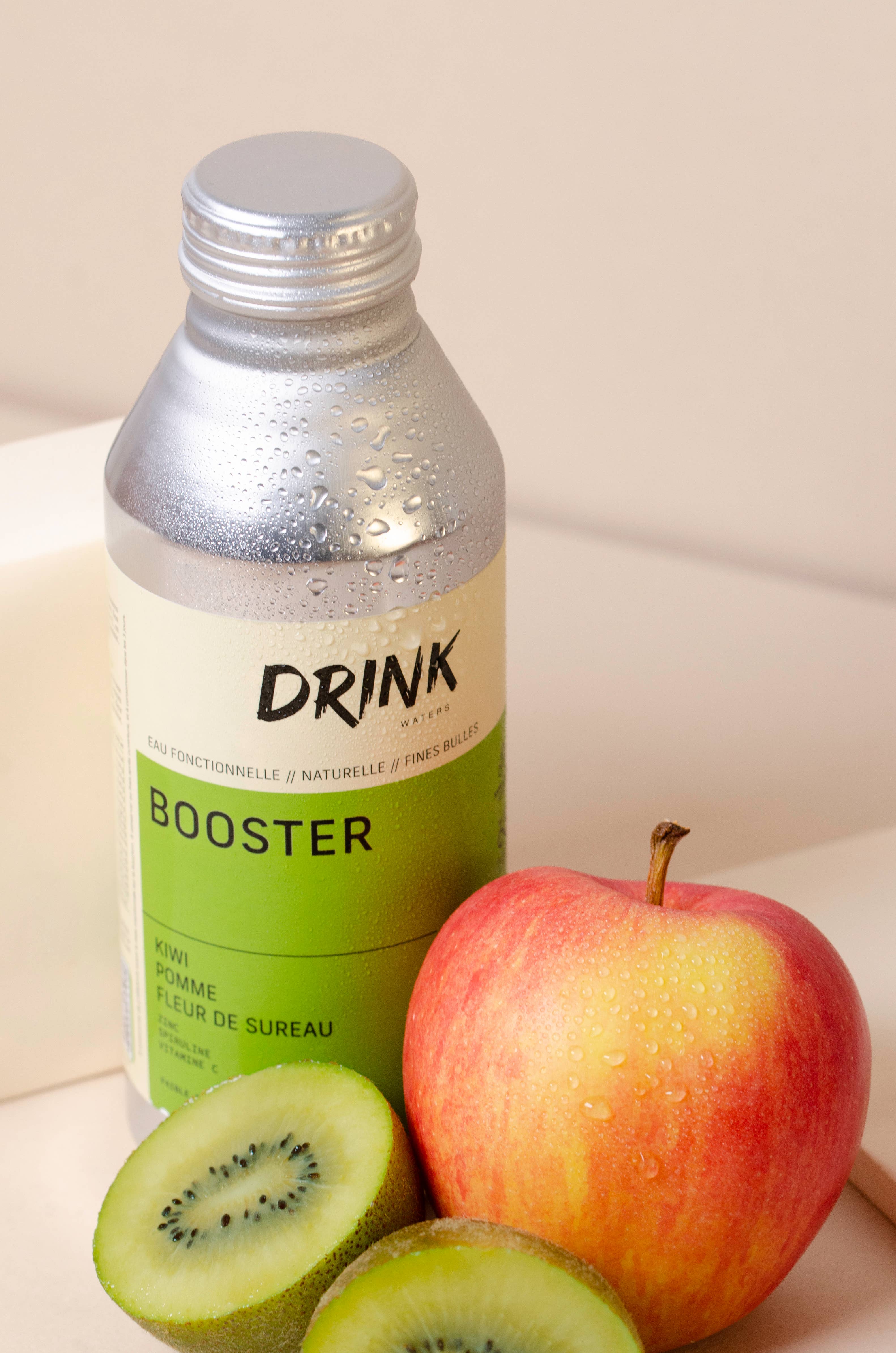 Drink Waters - Vendita all'ingrosso Acqua frizzante - Acqua frizzante funzionale BOOSTER dalle Alpi in alluminio2