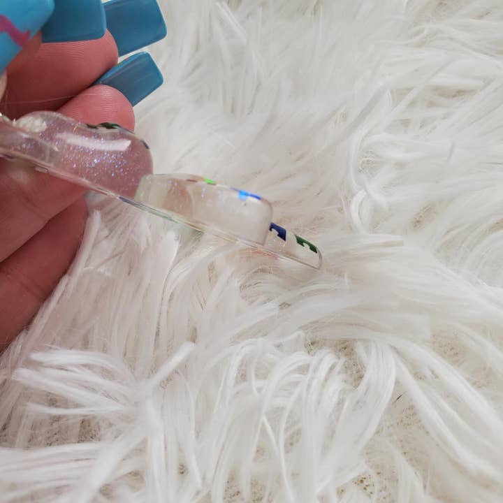 Tots And Tumblers Art – wholesale Keychain – Women's – Autism Awareness Resin Bear Keychain3