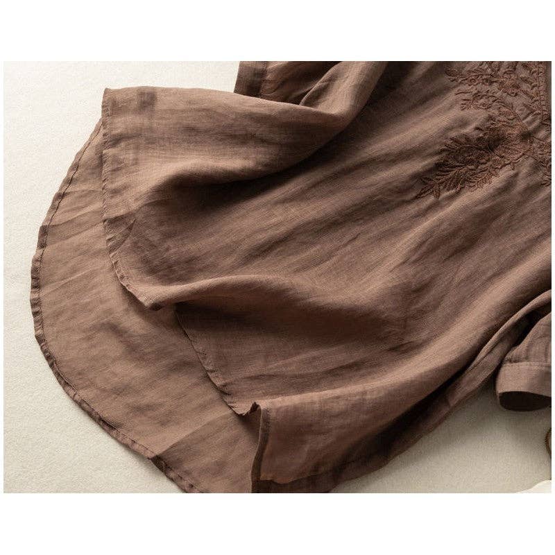 UZ Wholesale Store – wholesale Blus - Dam – Lös och smal kortärmad t-shirt i bomulls-linne6