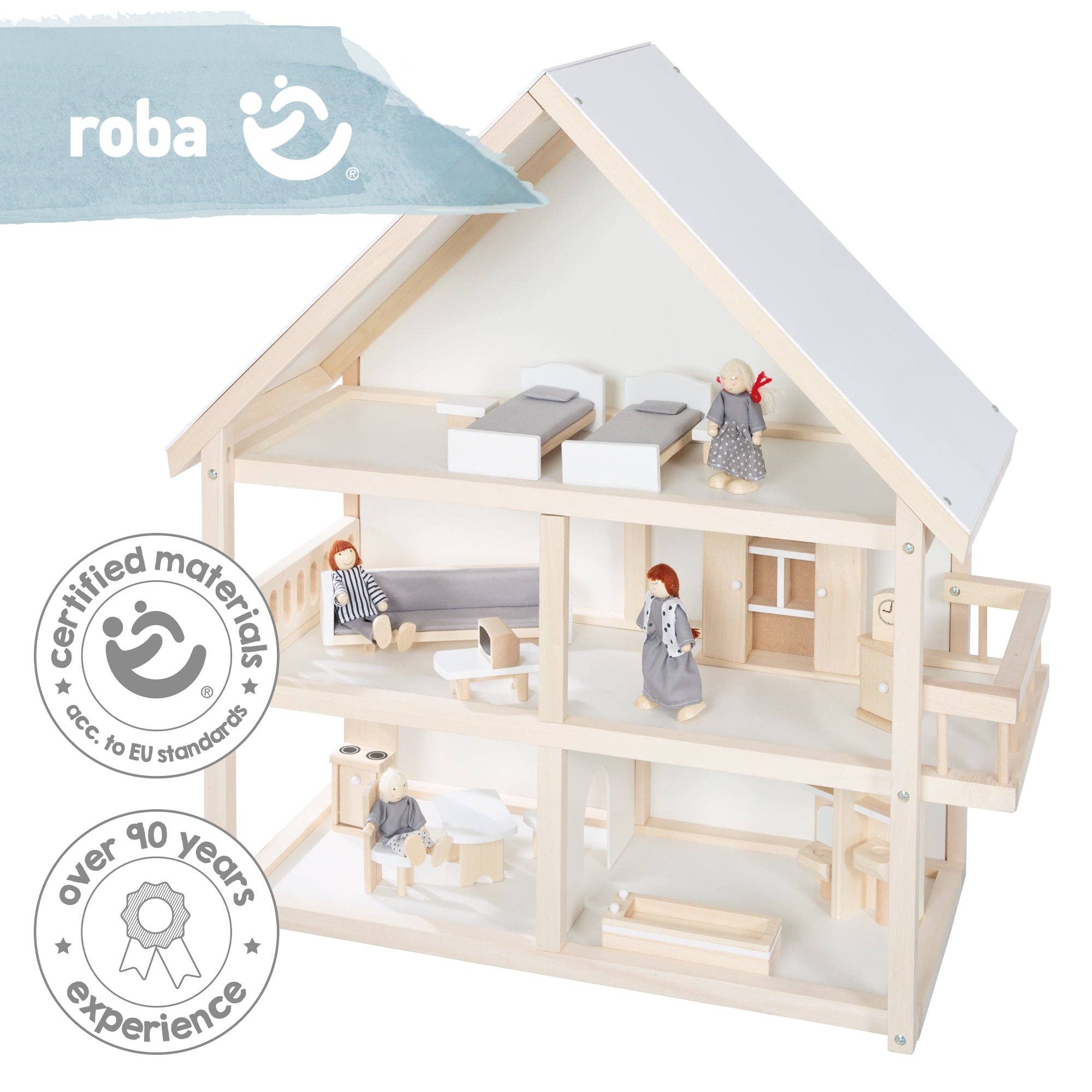 roba kids - Wholesale Doll Accessory Kit - Kids - ROBA dollhouse including furniture & dolls, girl toys10