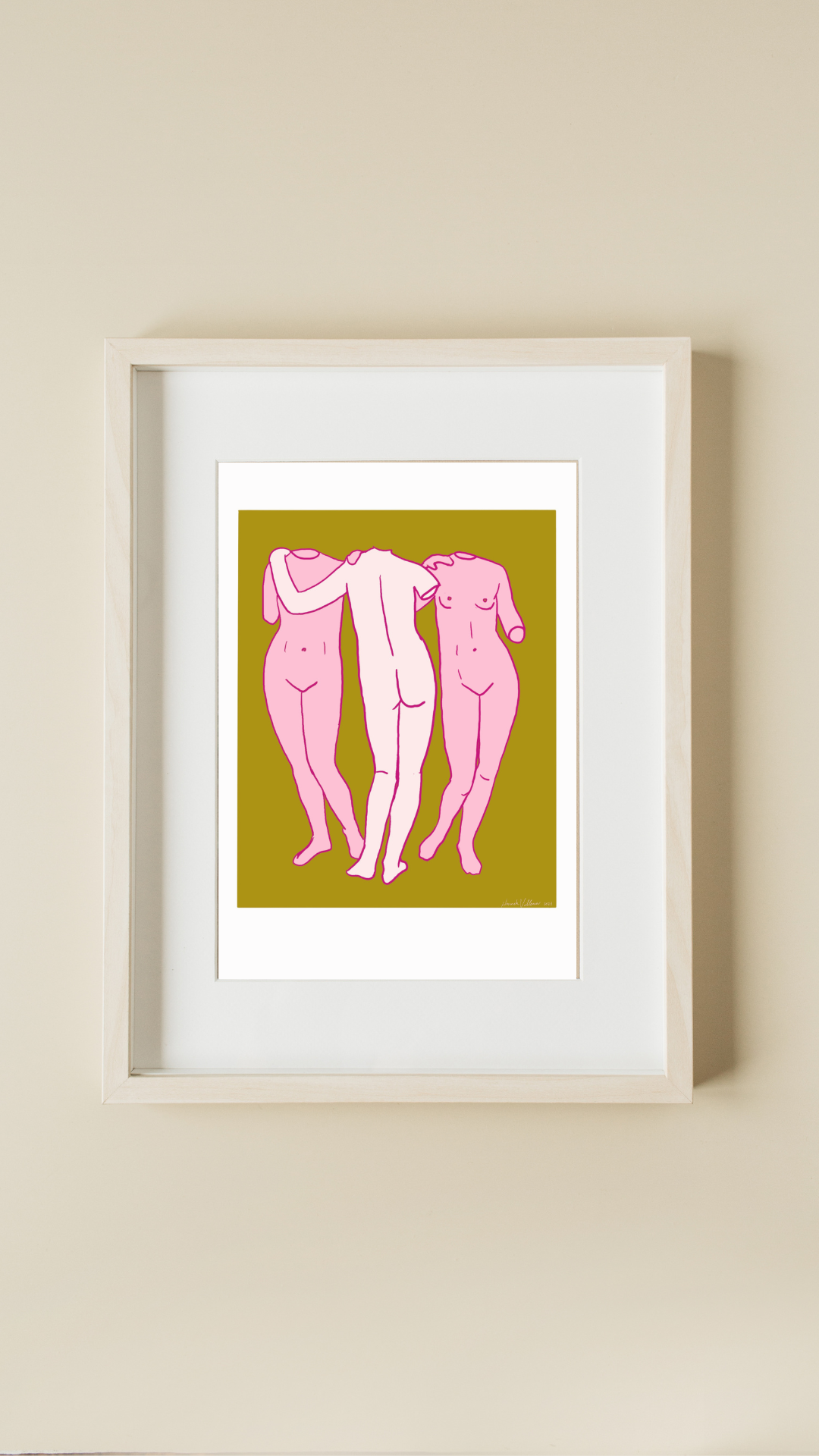 Hannah Via Art - Wholesale Art Print - Three Muses Print1