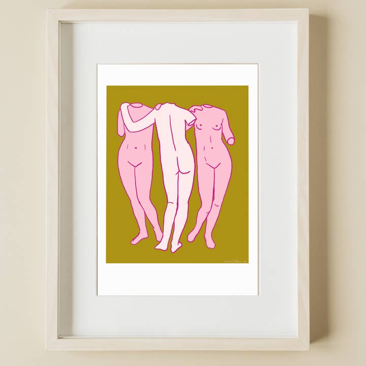 Hannah Via Art - Wholesale Art Print - Three Muses Print1